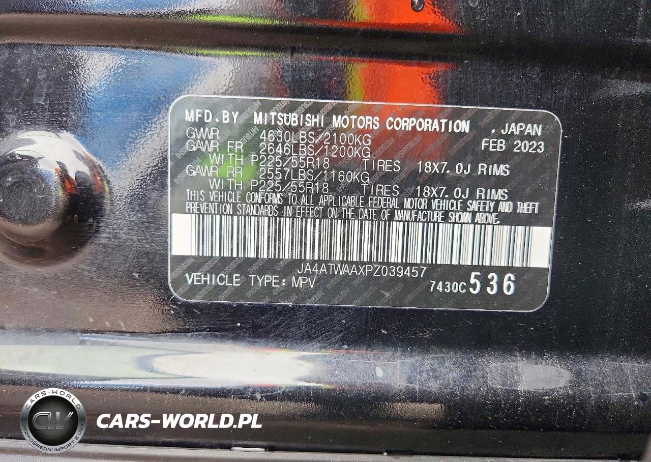 2023 Mitsubishi Eclipse Cross Se VIN:JA4ATWAAXPZ039457 - 14