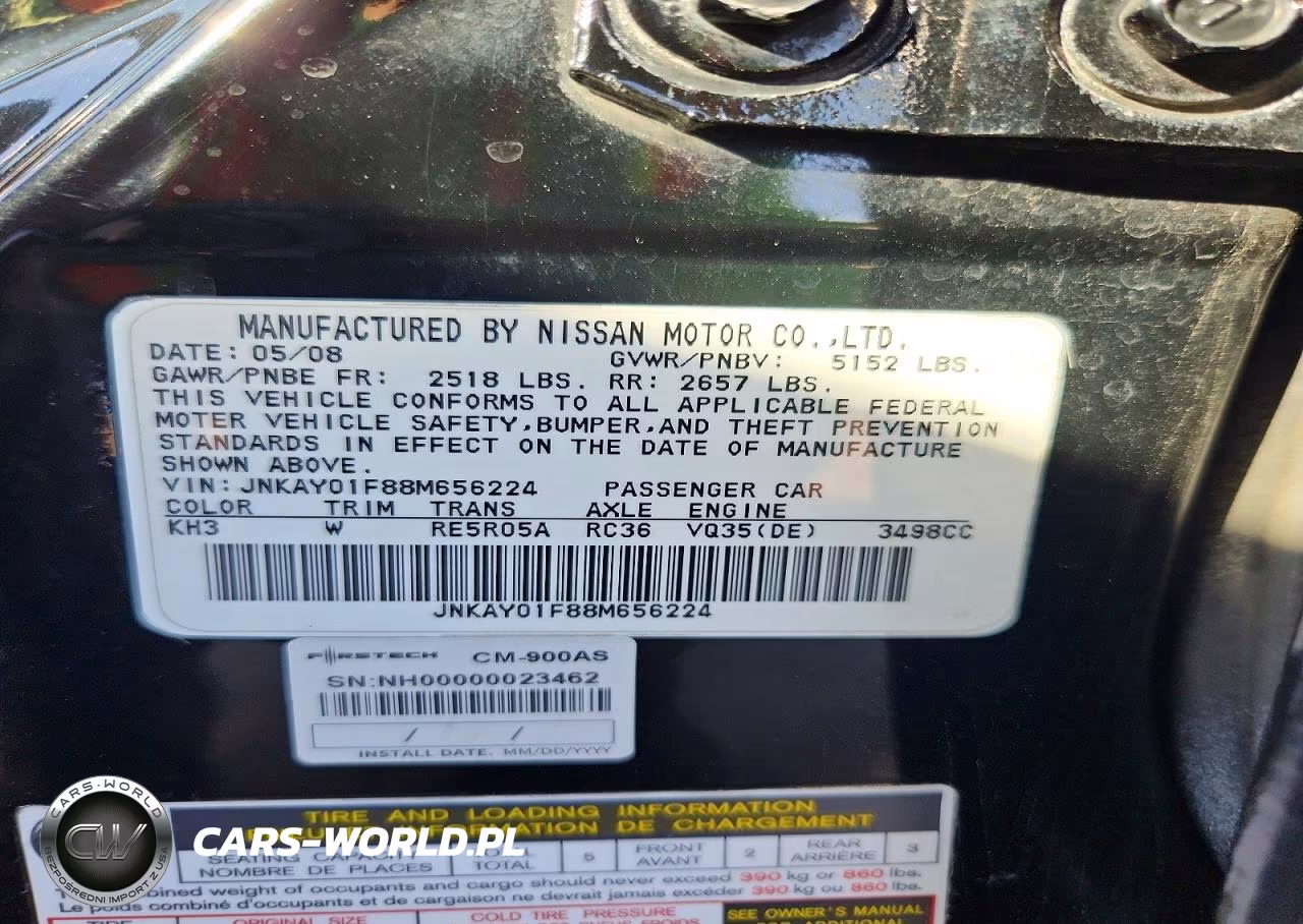 2008 Infiniti M35 X VIN:JNKAY01F88M656224 - 12