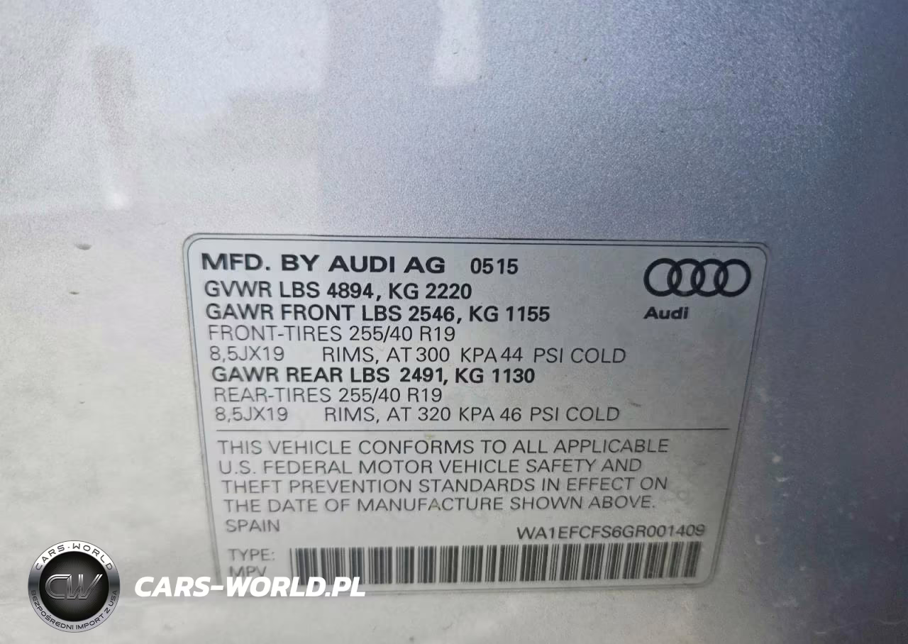 2016 Audi Q3 Premium Plus VIN:WA1EFCFS6GR001409 - 13
