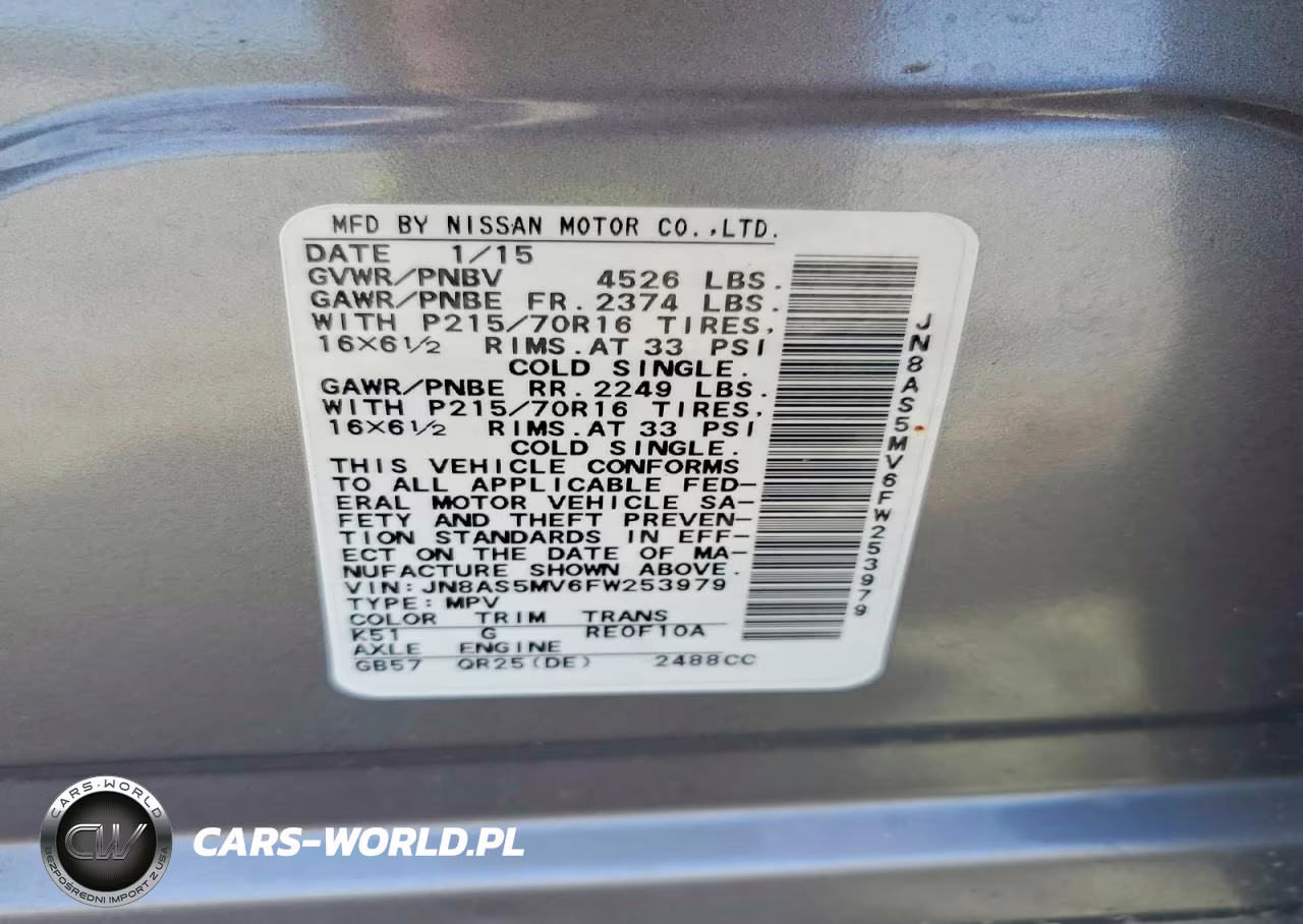 2015 Nissan Rogue Select S VIN:JN8AS5MV6FW253979 - 13