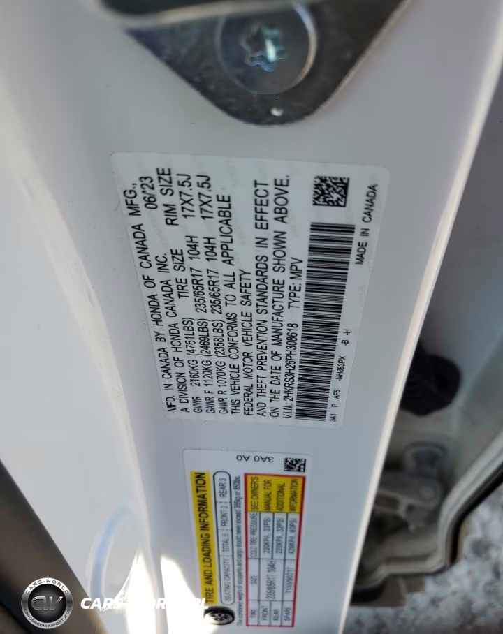 2023 Honda Cr-V Lx VIN:2HKRS3H26PH308618 - 13