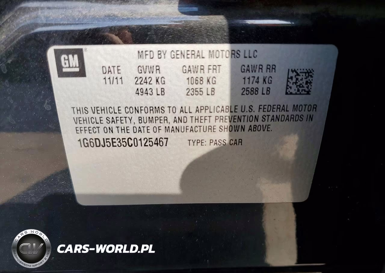 2012 Cadillac Cts Performance Collection VIN:1G6DJ5E35C0125467 - 13