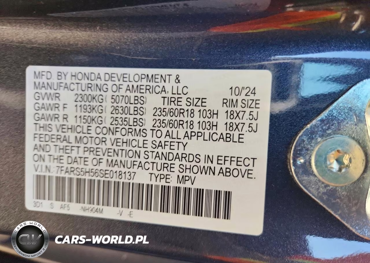 2025 Honda Cr-V Sport VIN:7FARS5H56SE018137 - 14