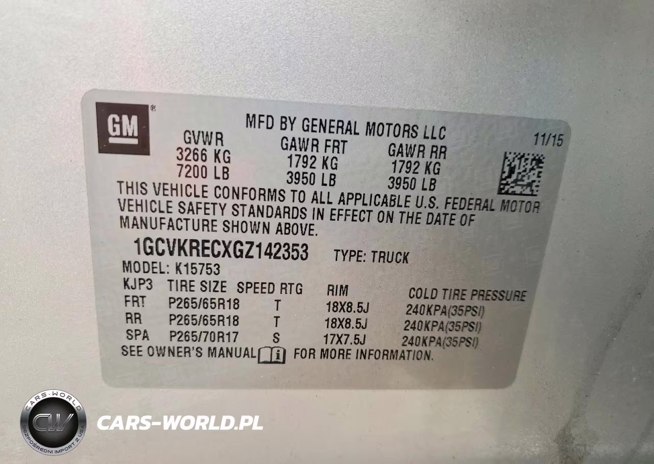 2016 Chevrolet Silverado K1500 Lt VIN:1GCVKRECXGZ142353 - 12