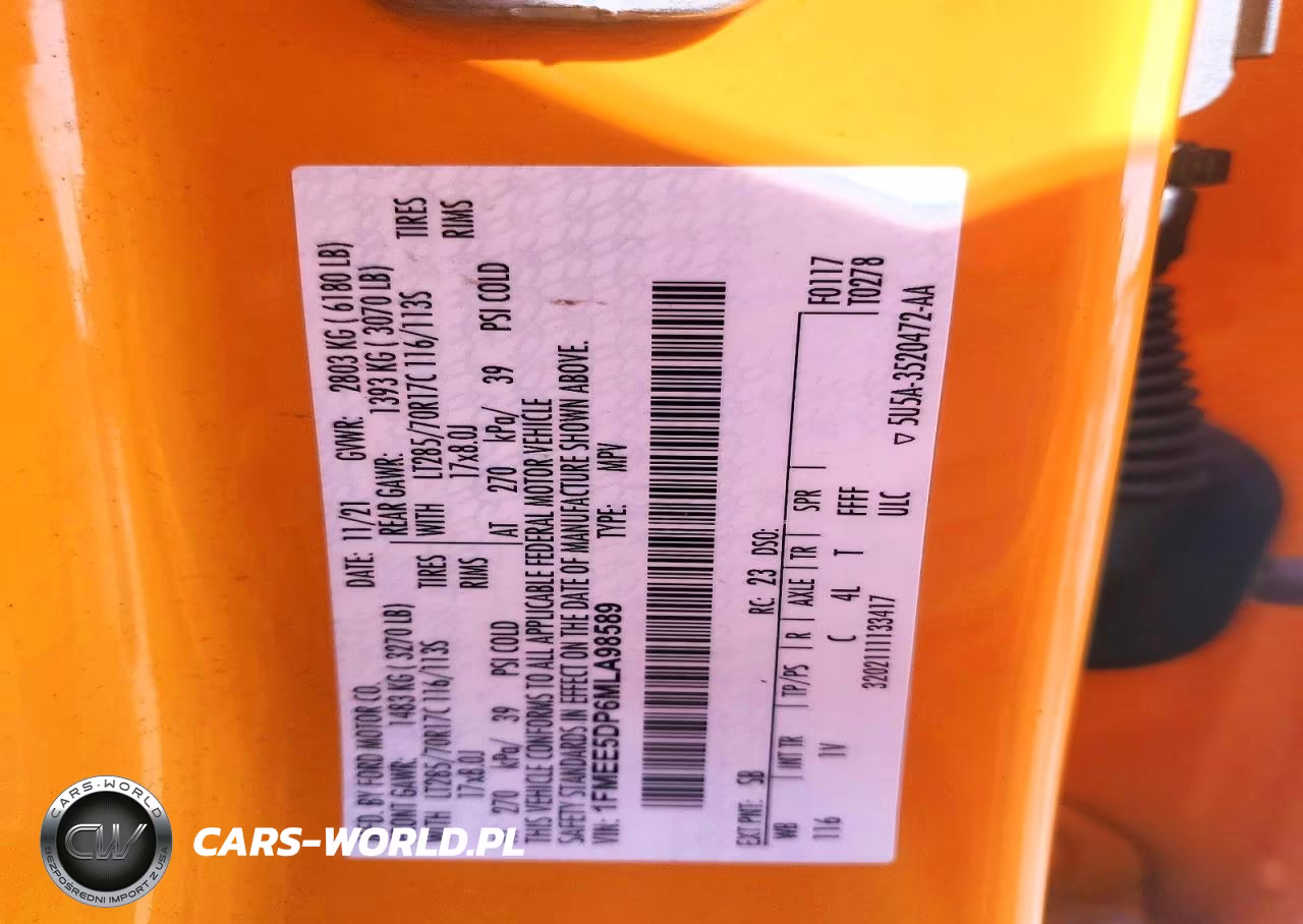 2021 Ford Bronco Base VIN:1FMEE5DP6MLA98589 - 13