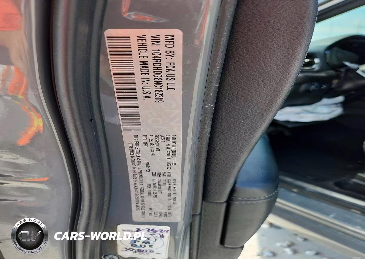 2022 Dodge Durango Gt VIN:1C4RDHDG8NC182389 - 13