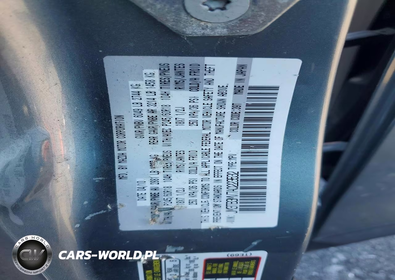 2010 Mazda Cx-9 VIN:JM3TB3MV7A0223532 - 13