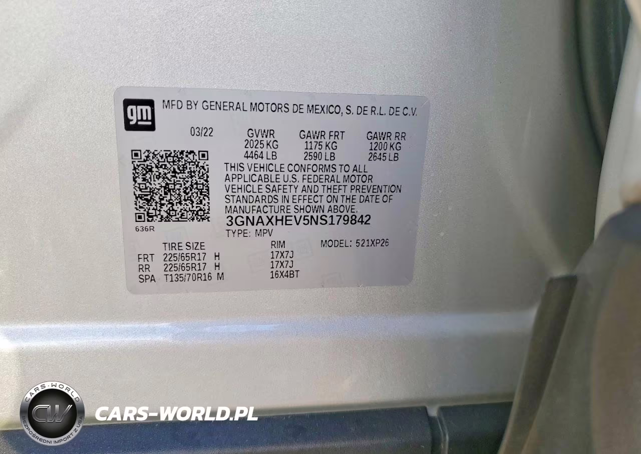2022 Chevrolet Equinox Ls VIN:3GNAXHEV5NS179842 - 14