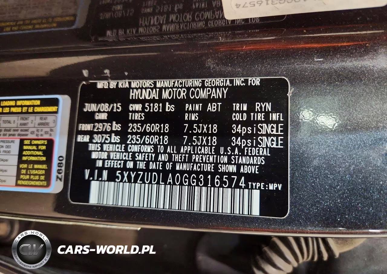 2016 Hyundai Santa Fe Sport 2.0T VIN:5XYZUDLA0GG316574 - 13