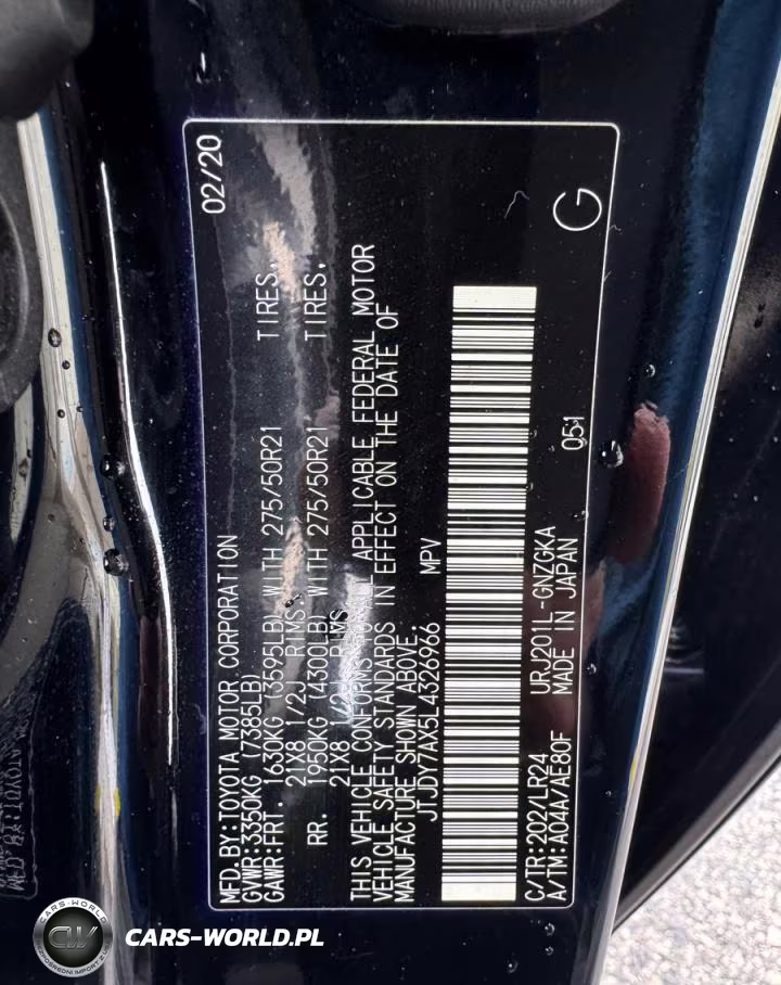 2020 Lexus Lx 570 VIN:JTJDY7AX5L4326966 - 14