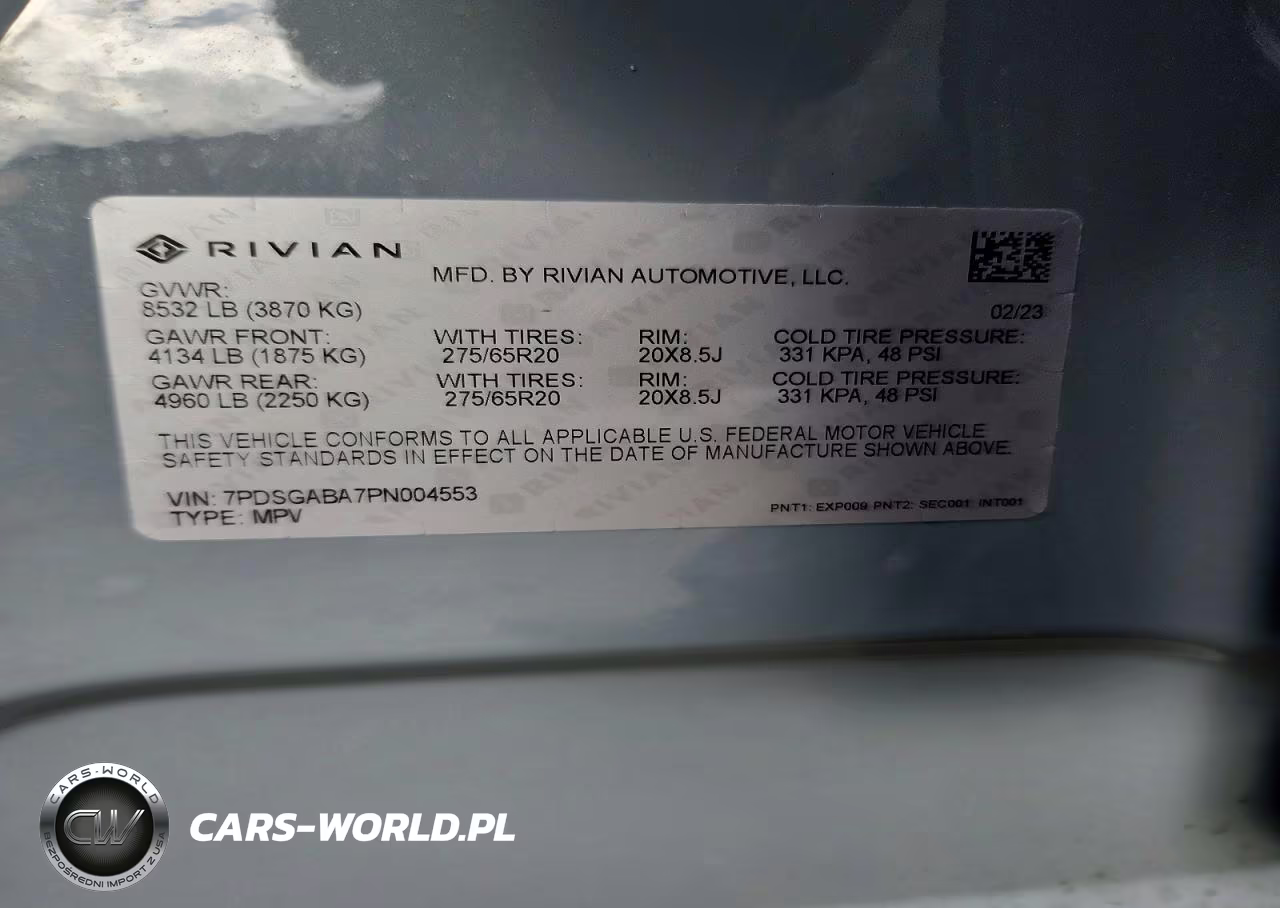 2023 Rivian R1S Adventure VIN:7PDSGABA7PN004553 - 14