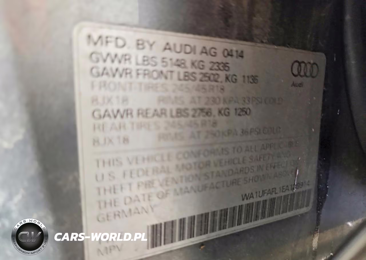2014 Audi A4 Allroad Premium Plus VIN:WA1UFAFL1EA139914 - 13