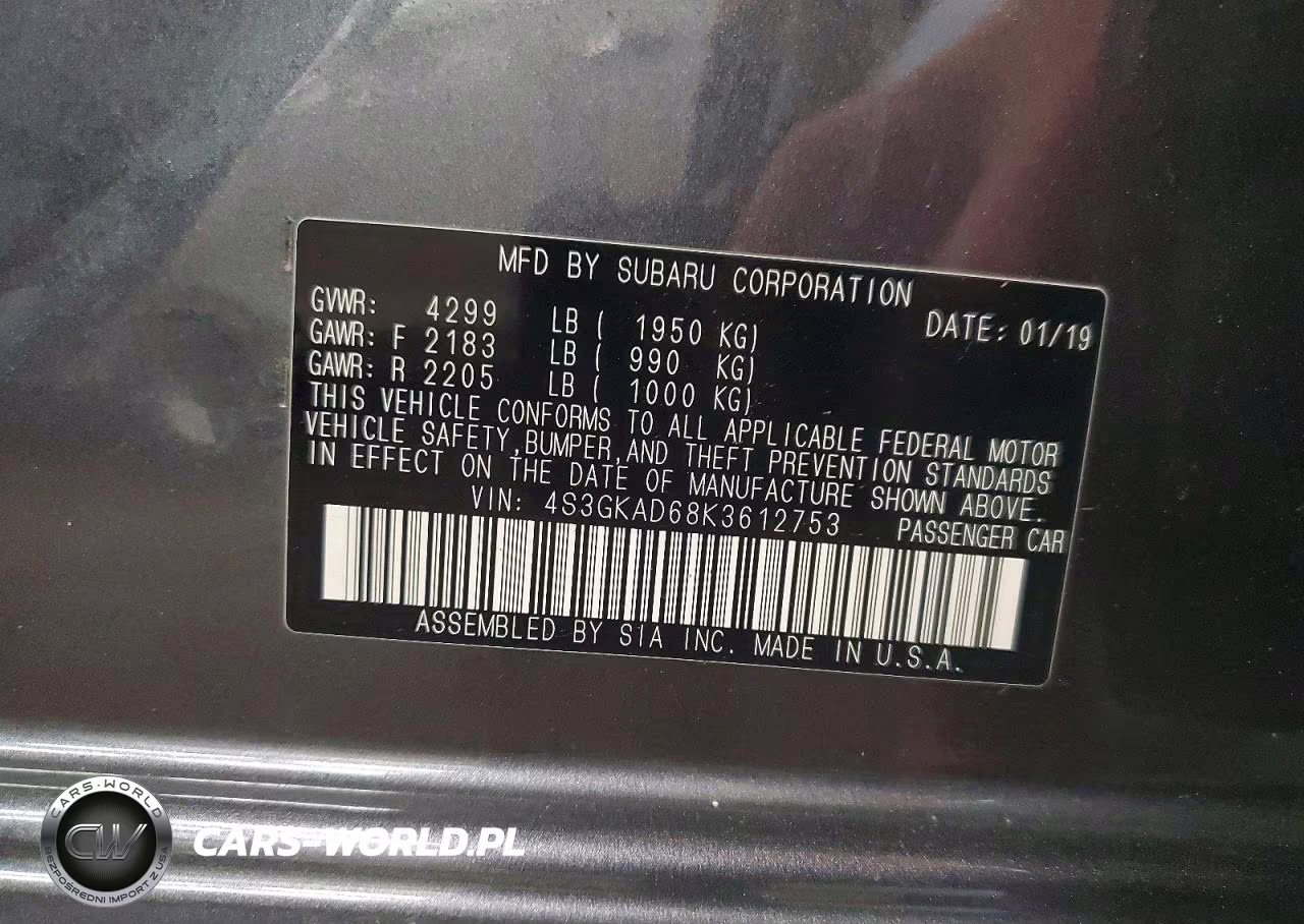 2019 Subaru Impreza Premium VIN:4S3GKAD68K3612753 - 12