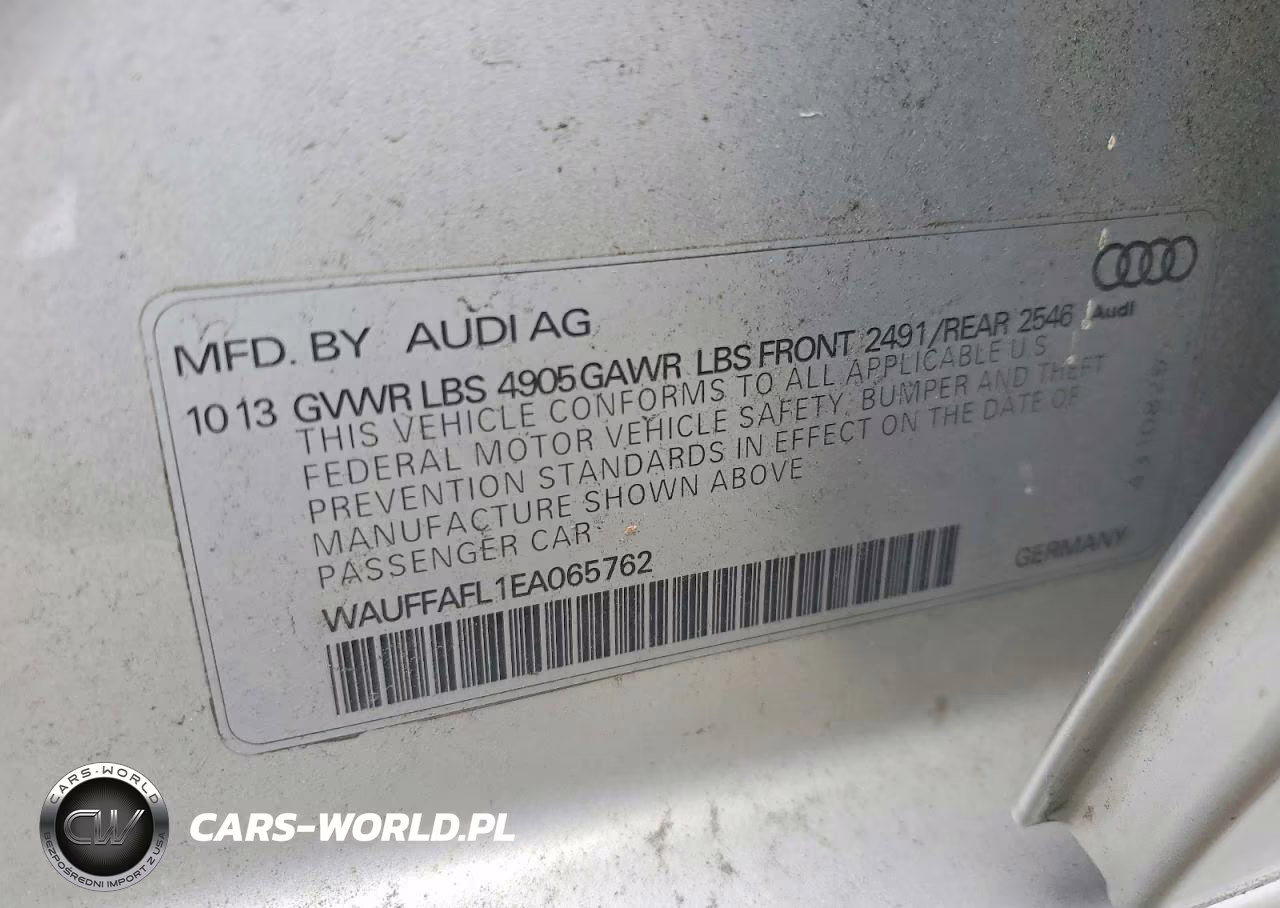 2014 Audi A4 Premium Plus VIN:WAUFFAFL1EA065762 - 13