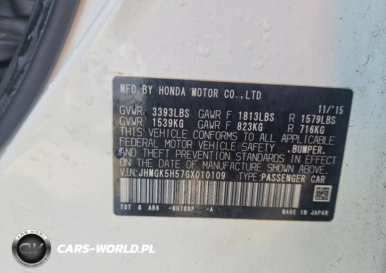 2016 Honda Fit Lx VIN:JHMGK5H57GX010109 - 12