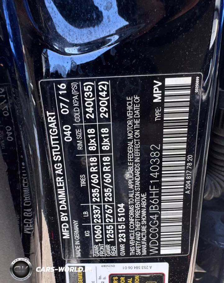 2017 Mercedes-Benz Glc 300 VIN:WDC0G4JB6HF140382 - 10