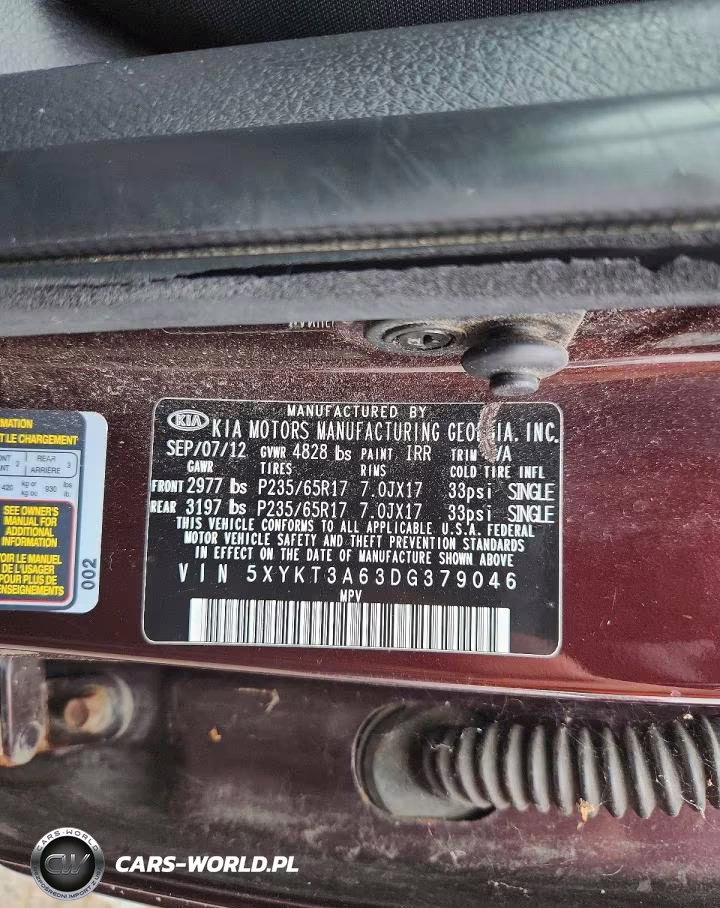 2013 Kia Sorento Lx VIN:5XYKT3A63DG379046 - 13