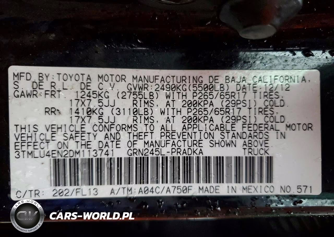 2013 Toyota Tacoma V6 VIN:3TMLU4EN2DM113741 - 12