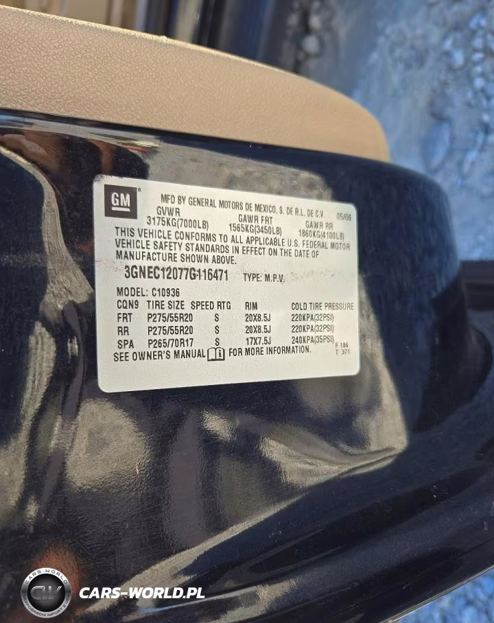2007 Chevrolet Avalanche Ltz VIN:3GNEC12077G116471 - 12