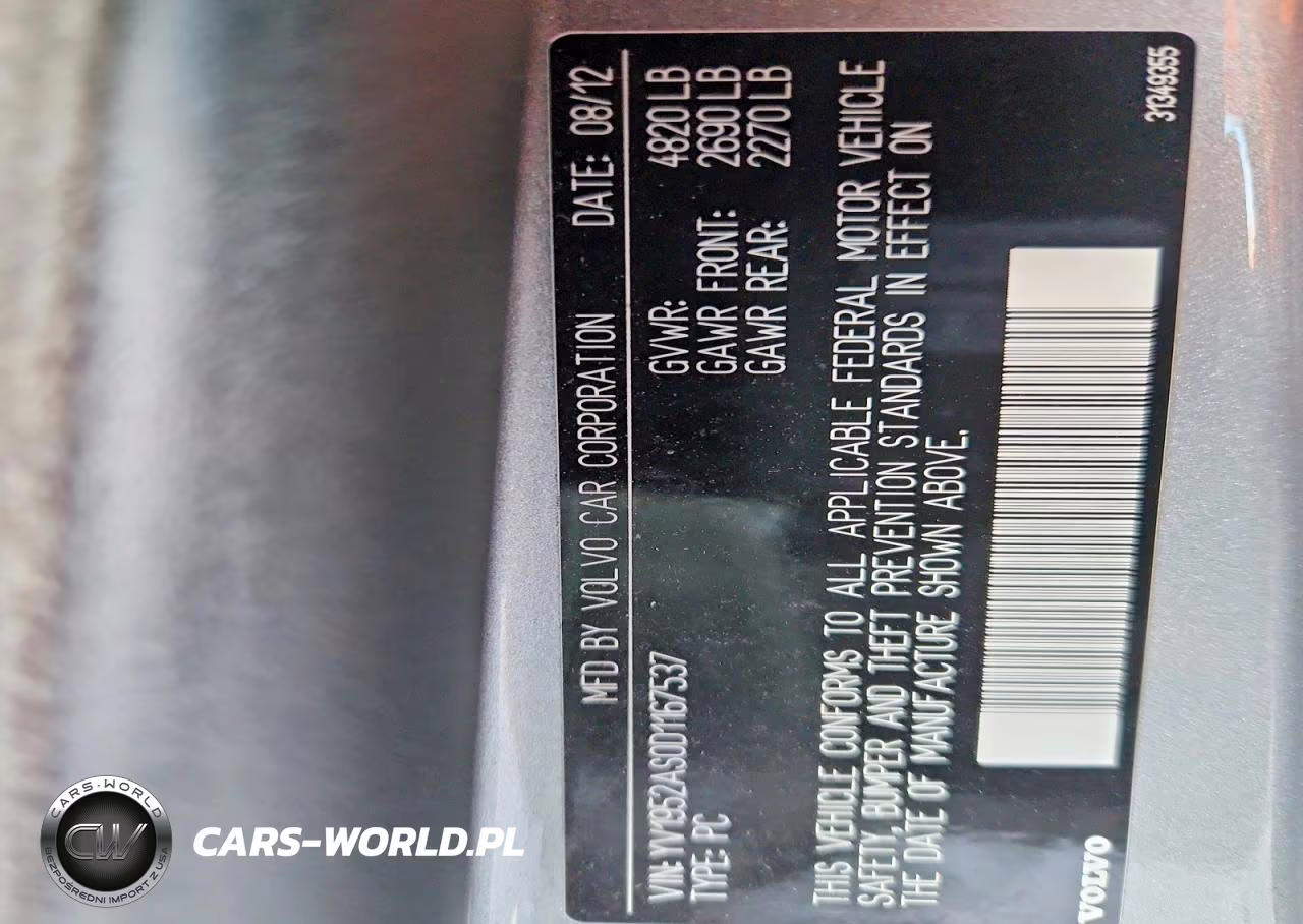 2013 Volvo S80 3.2 VIN:YV1952AS0D1167537 - 12