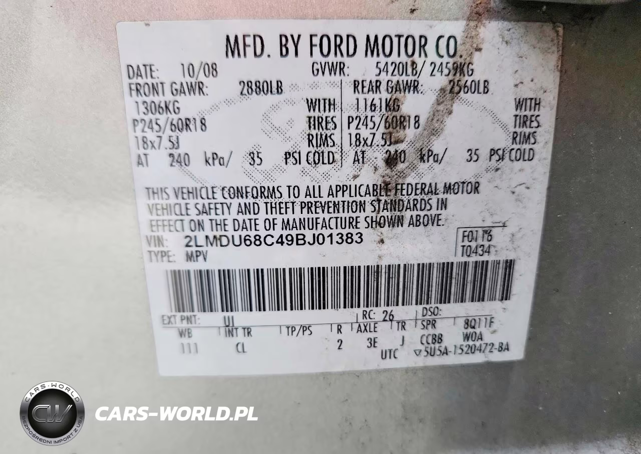 2009 Lincoln Mkx VIN:2LMDU68C49BJ01383 - 13