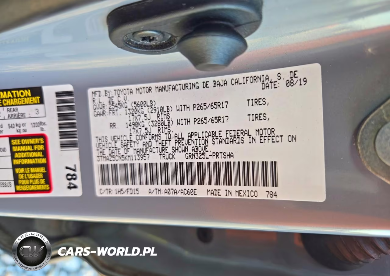 2019 Toyota Tacoma Trd Sport VIN:3TMAZ5CN5KM113957 - 12