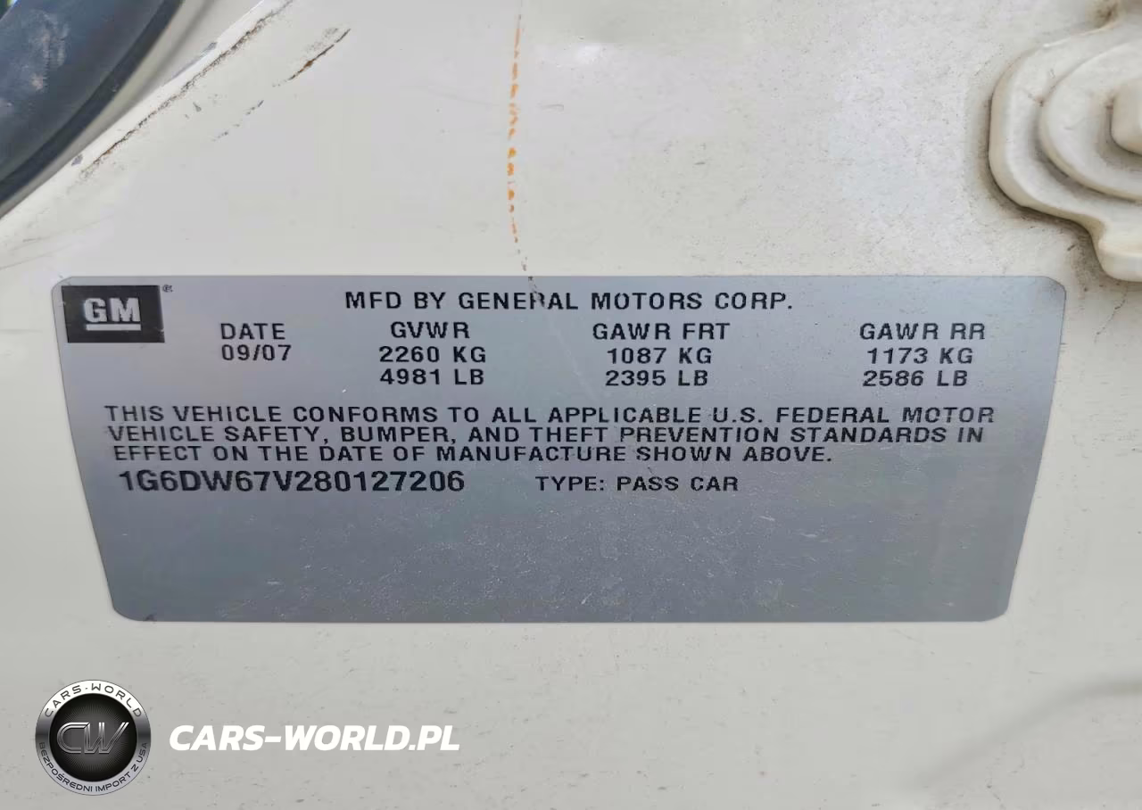 2008 Cadillac Sts VIN:1G6DW67V280127206 - 12