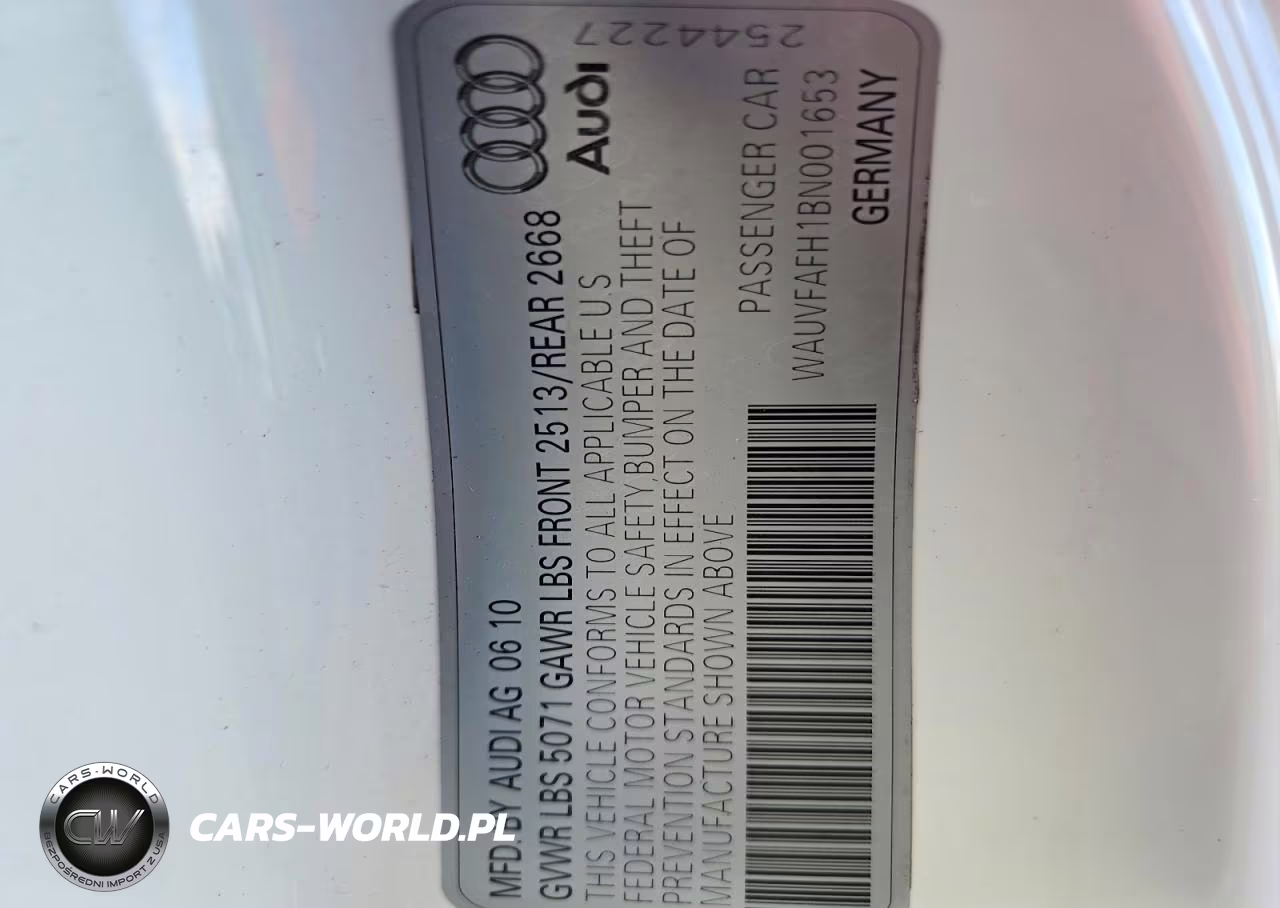 2011 Audi A5 Prestige VIN:WAUVFAFH1BN001653 - 12