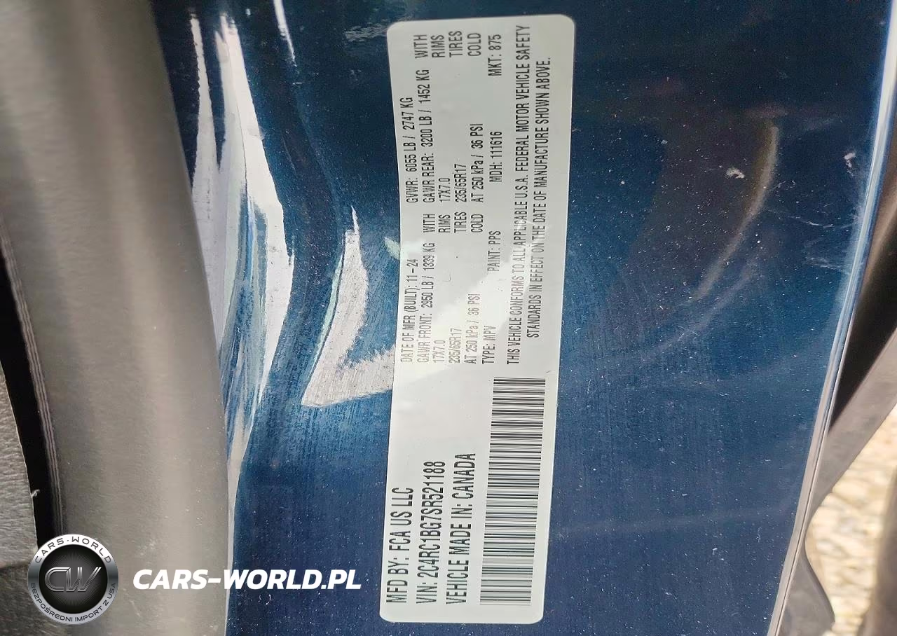 2025 Chrysler Pacifica Select VIN:2C4RC1BG7SR521188 - 13