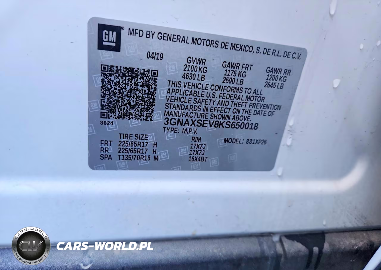 2019 Chevrolet Equinox Ls VIN:3GNAXSEV8KS650018 - 13