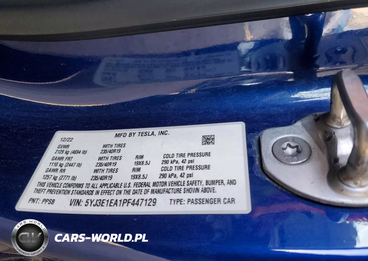 2023 Tesla Model 3 VIN:5YJ3E1EA1PF447129 - 12