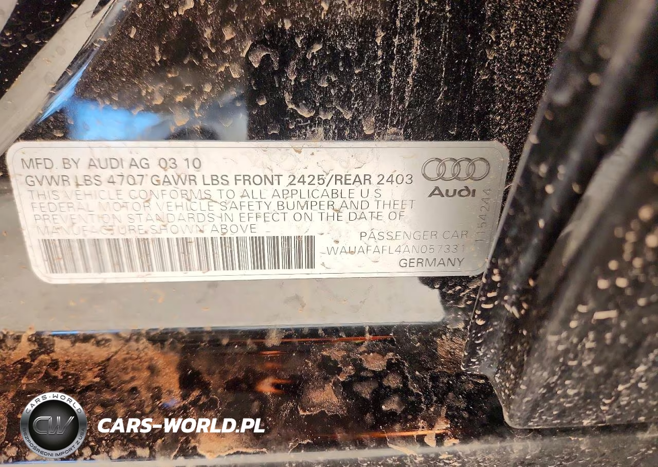 2010 Audi A4 Premium VIN:WAUAFAFL4AN057331 - 12