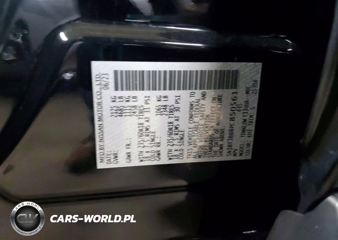 2023 Nissan Rogue Sv VIN:5N1BT3BB8PC850561 - 12