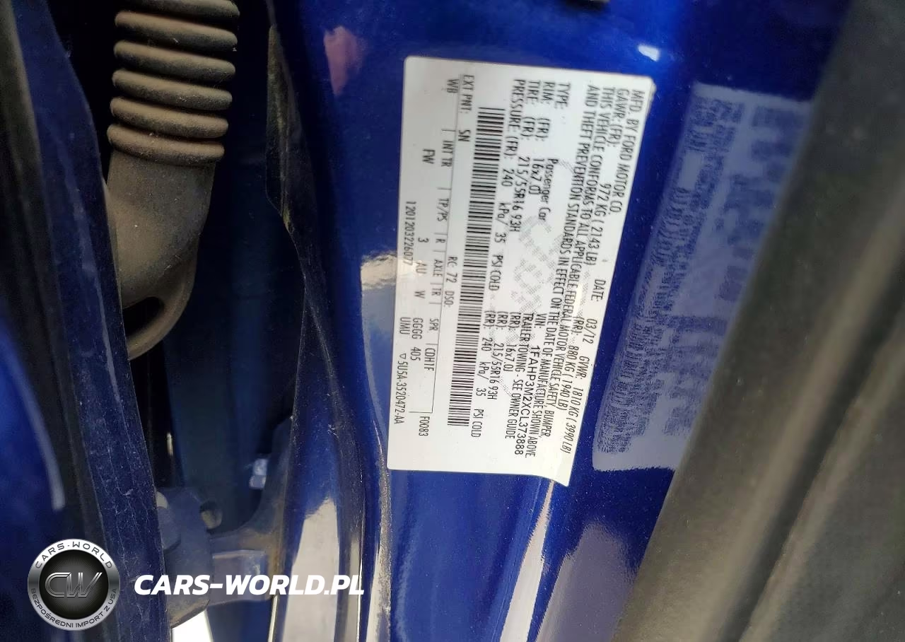 2012 Ford Focus Sel VIN:1FAHP3M2XCL373888 - 13