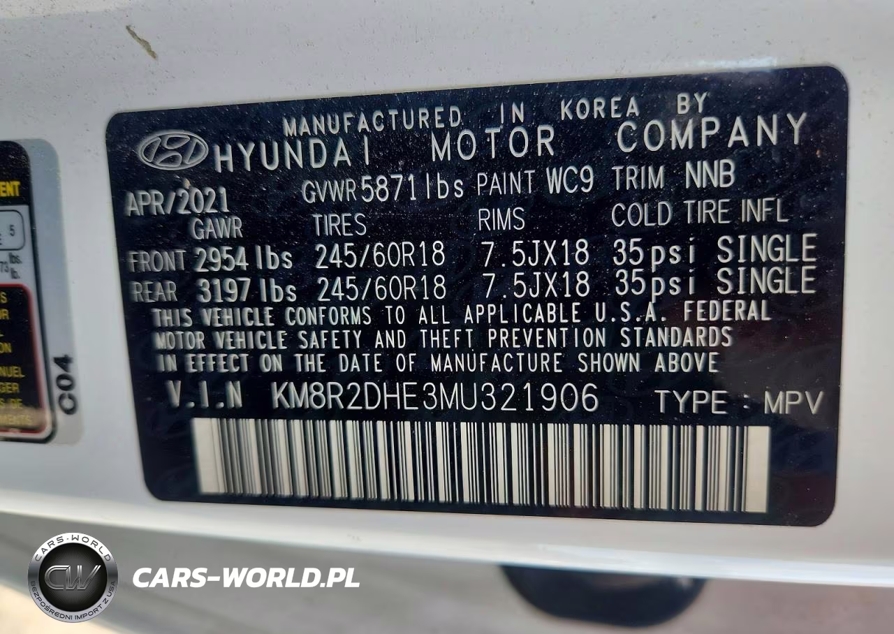 2021 Hyundai Palisade Sel VIN:KM8R2DHE3MU321906 - 13