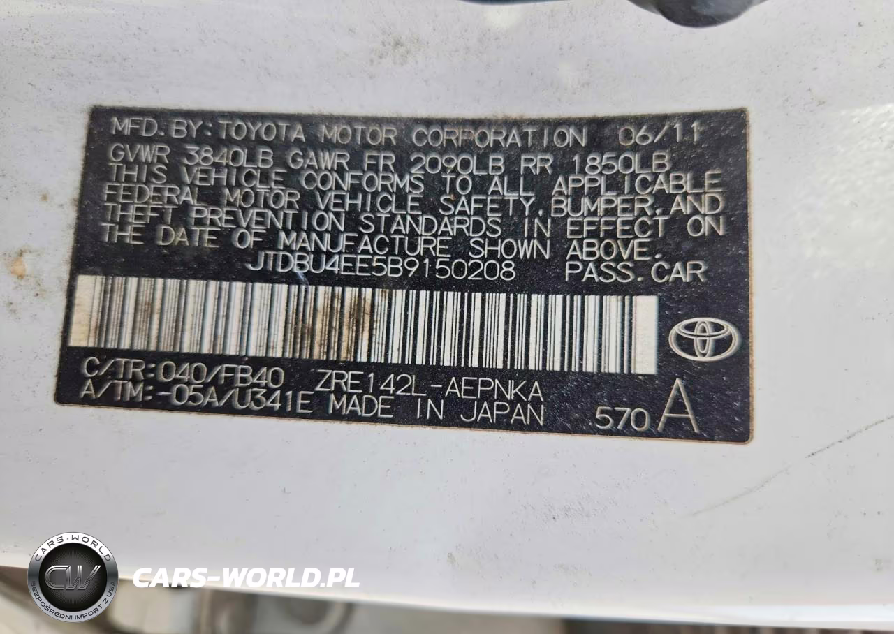 2011 Toyota Corolla Le VIN:JTDBU4EE5B9150208 - 12