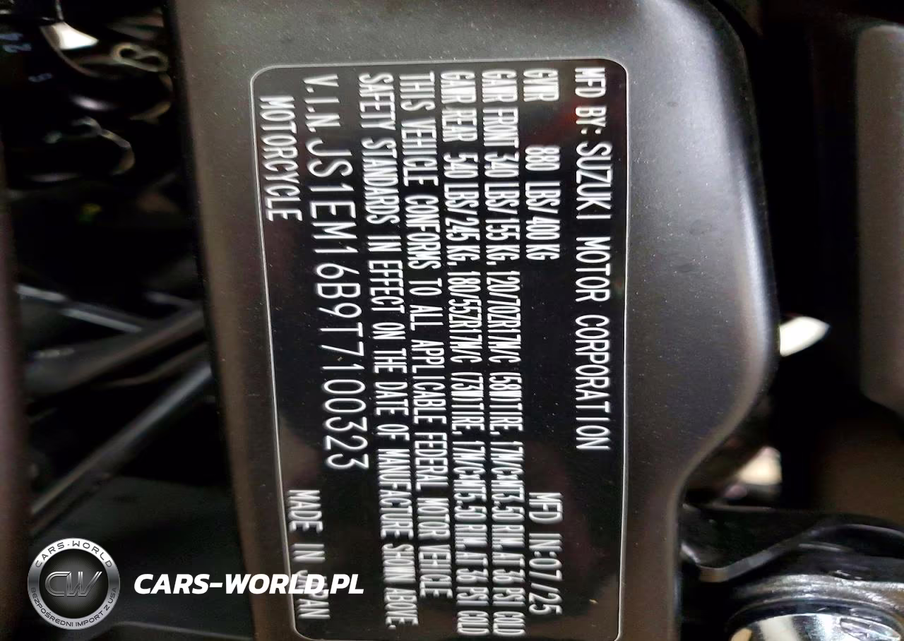 2026 Suzuki Gsx800 Tt VIN:JS1EM16B9T7100323 - 10