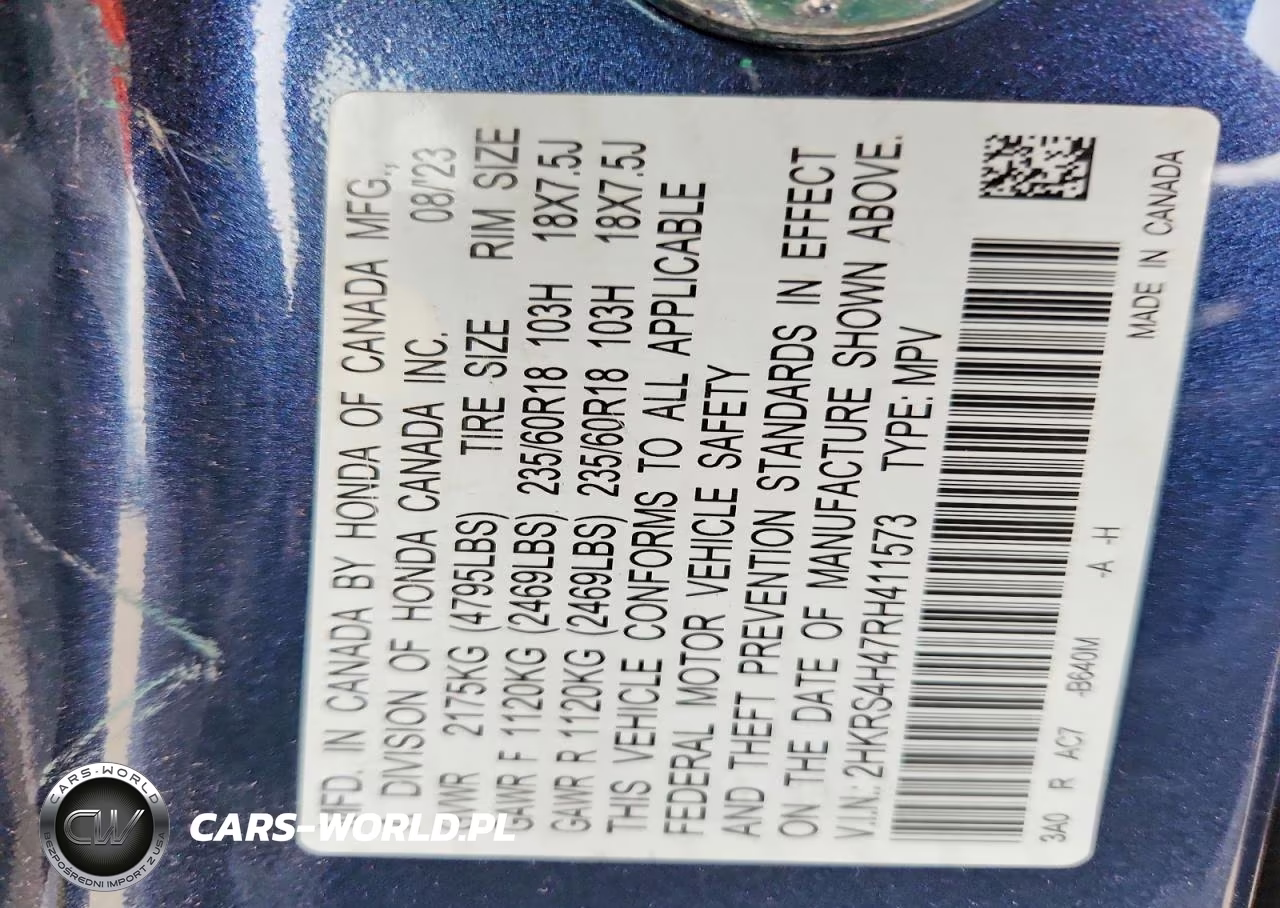 2024 Honda Cr-V Ex Awd VIN:2HKRS4H47RH411573 - 13