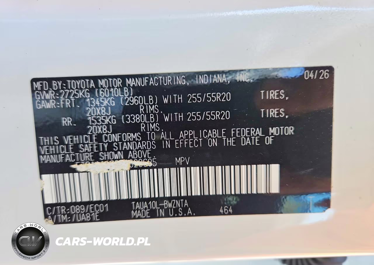 2026 Lexus Tx 350 Base VIN:5TDAAAA68TS020685 - 13