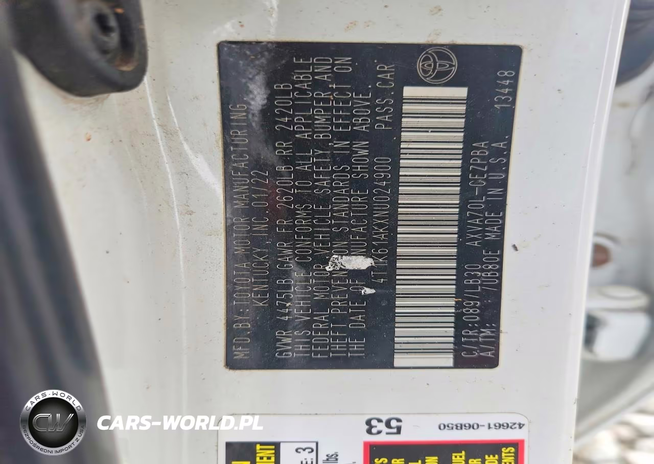 2022 Toyota Camry Xse VIN:4T1K61AKXNU024900 - 12