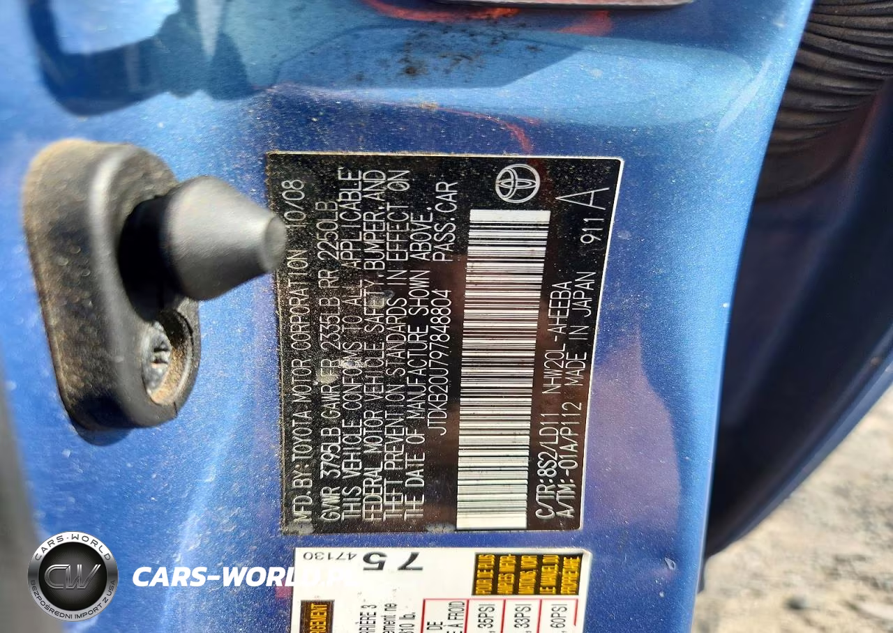 2009 Toyota Prius Base VIN:JTDKB20U797848804 - 12