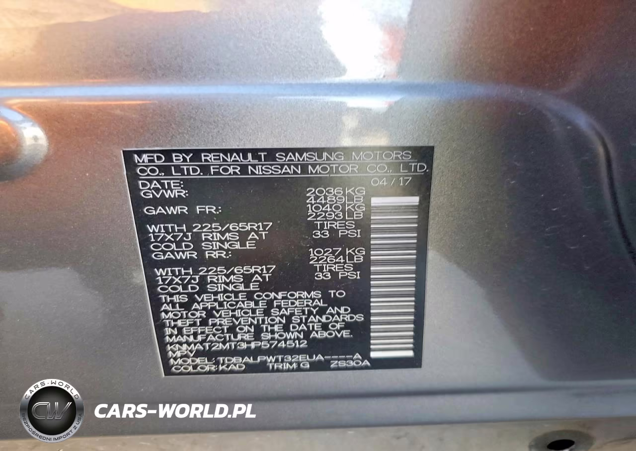 2017 Nissan Rogue S VIN:KNMAT2MT3HP574512 - 14
