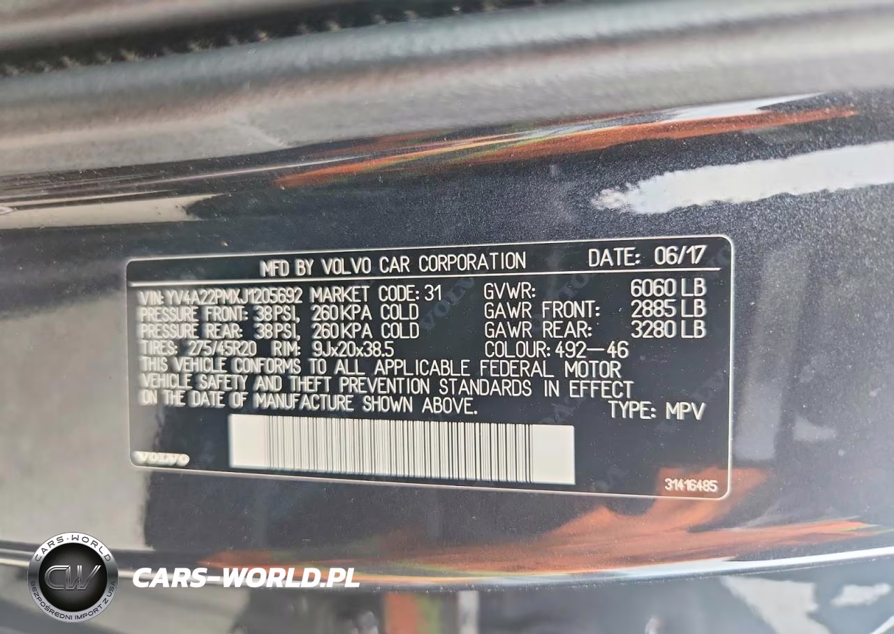 2018 Volvo Xc90 T6 VIN:YV4A22PMXJ1205692 - 14