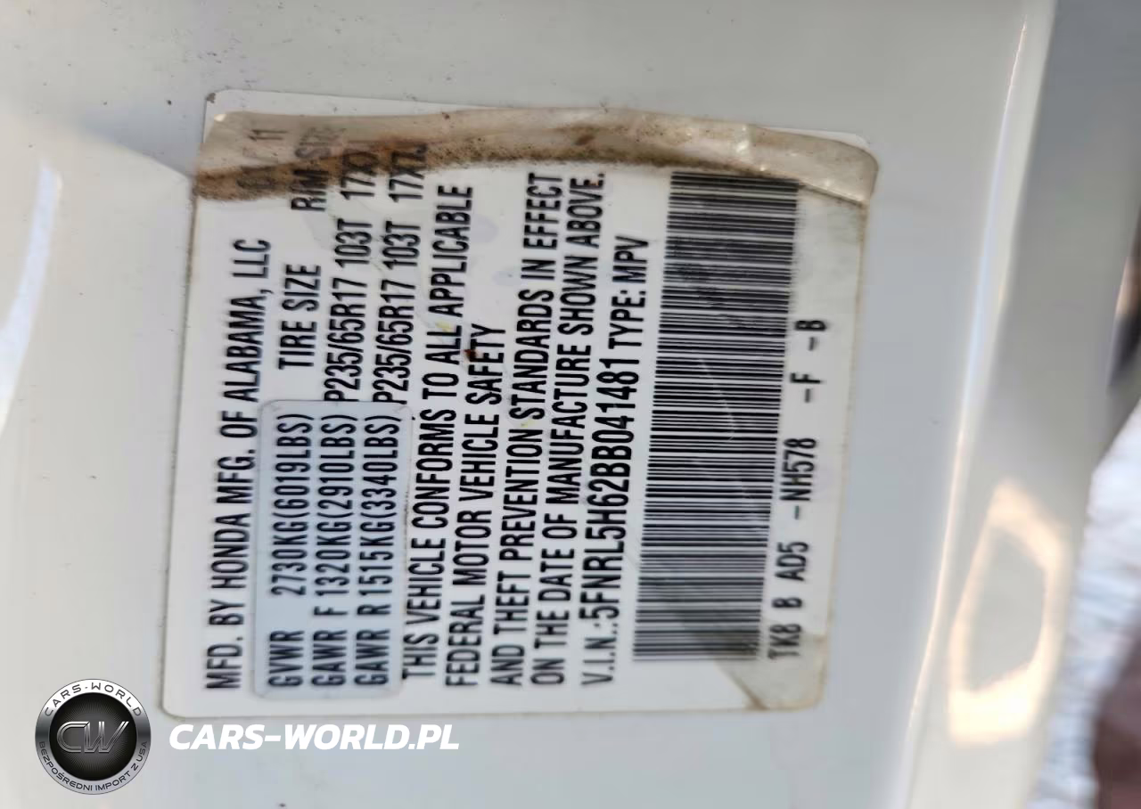2011 Honda Odyssey Exl VIN:5FNRL5H62BB041481 - 12