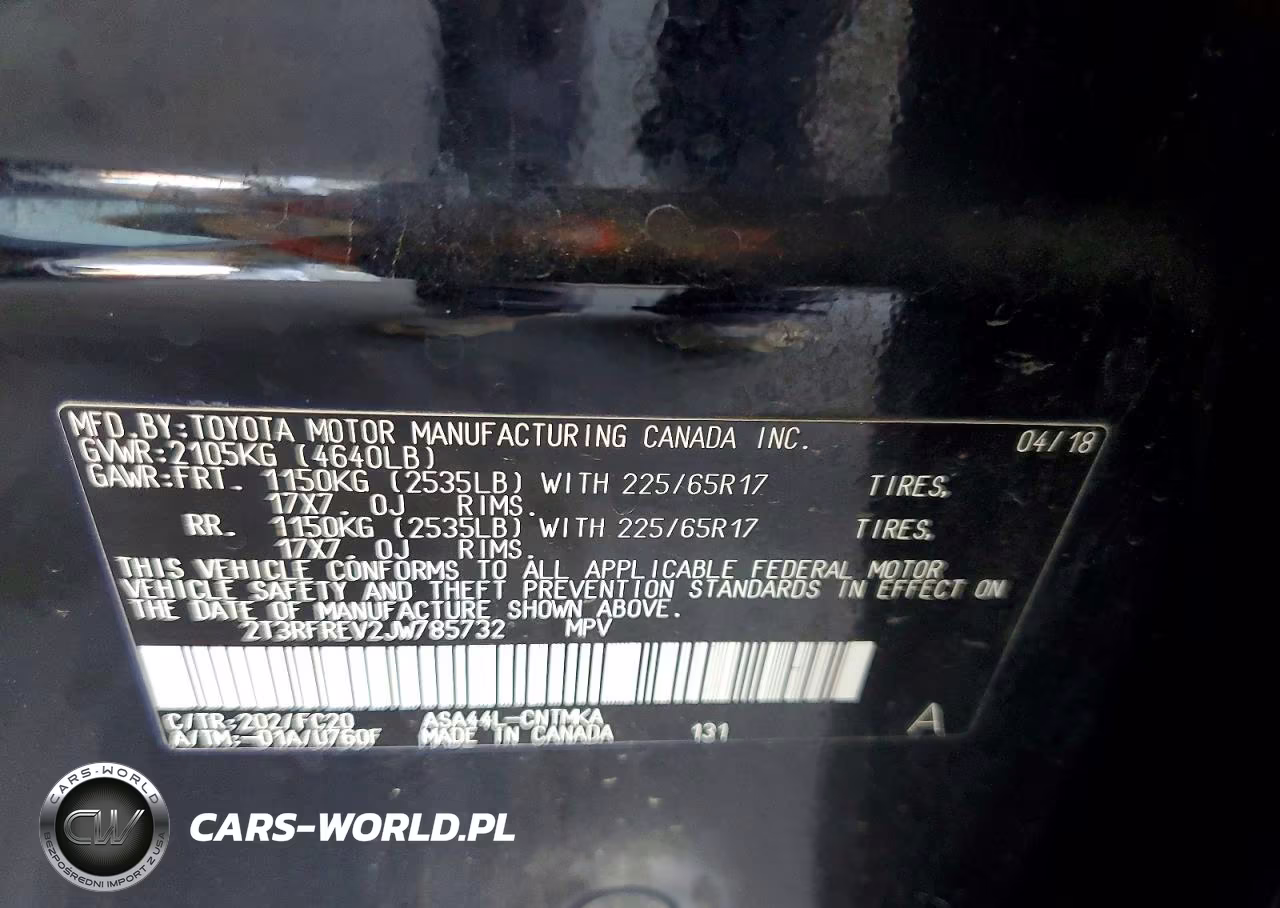 2018 Toyota Rav4 Xle VIN:2T3RFREV2JW785732 - 13