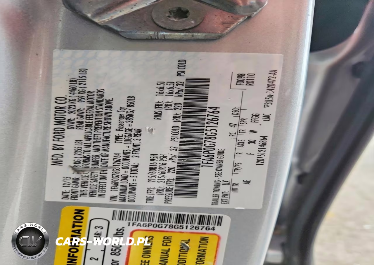 2016 Ford Fusion S VIN:1FA6P0G78G5126764 - 12