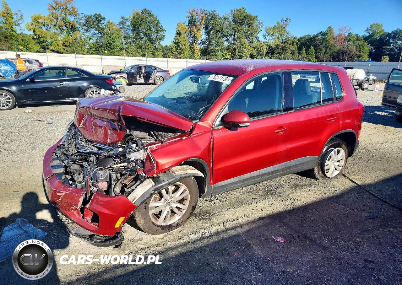 2014 Volkswagen Tiguan S VIN:WVGAV3AX7EW117741 - 1
