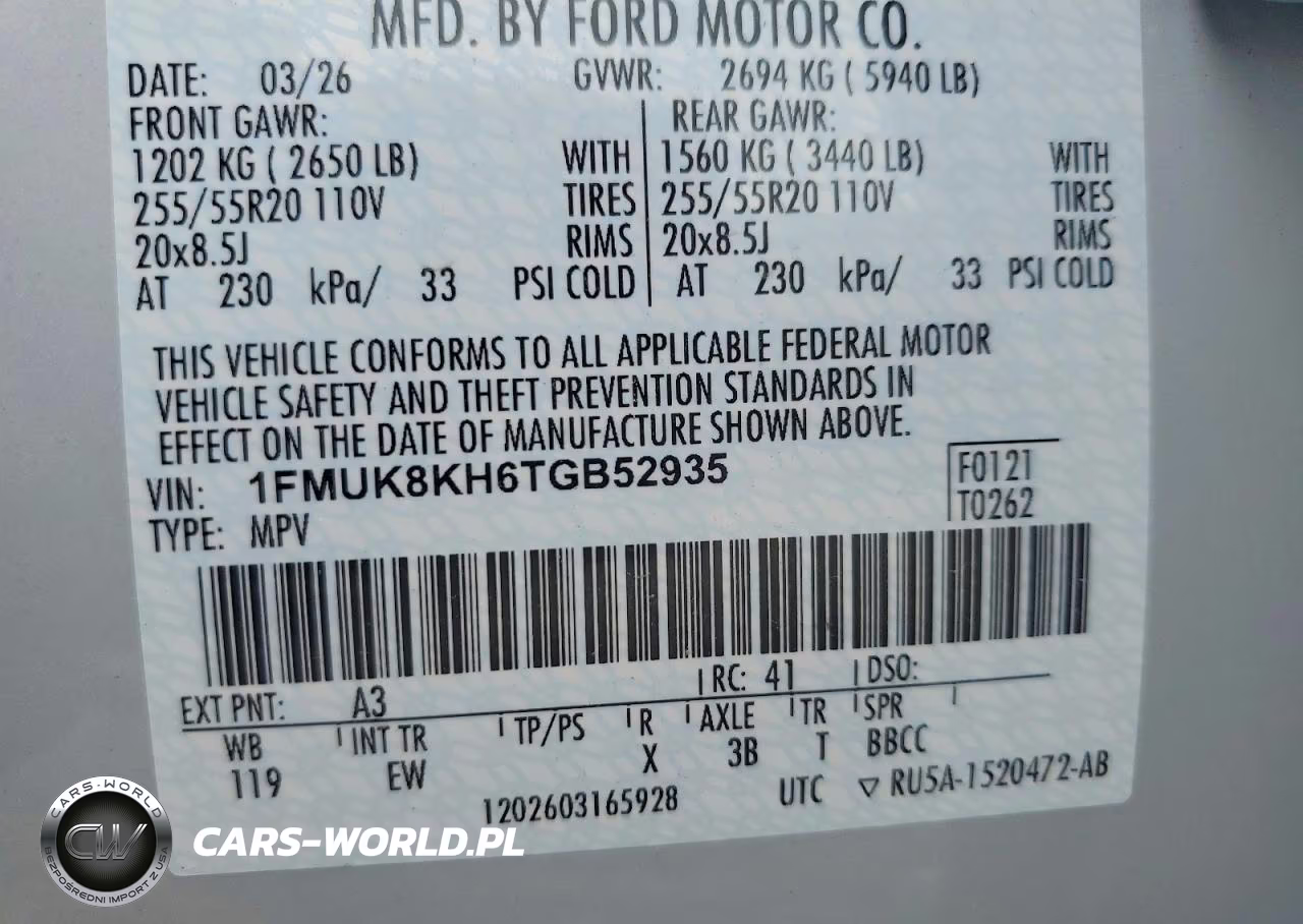 2026 Ford Explorer St-Line VIN:1FMUK8KH6TGB52935 - 14