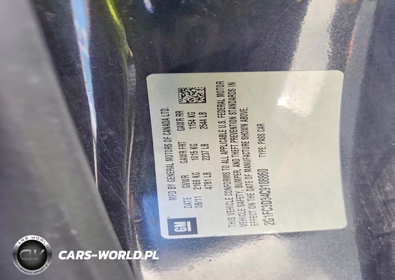 2012 Chevrolet Camaro Lt VIN:2G1FC3D34C9108860 - 12