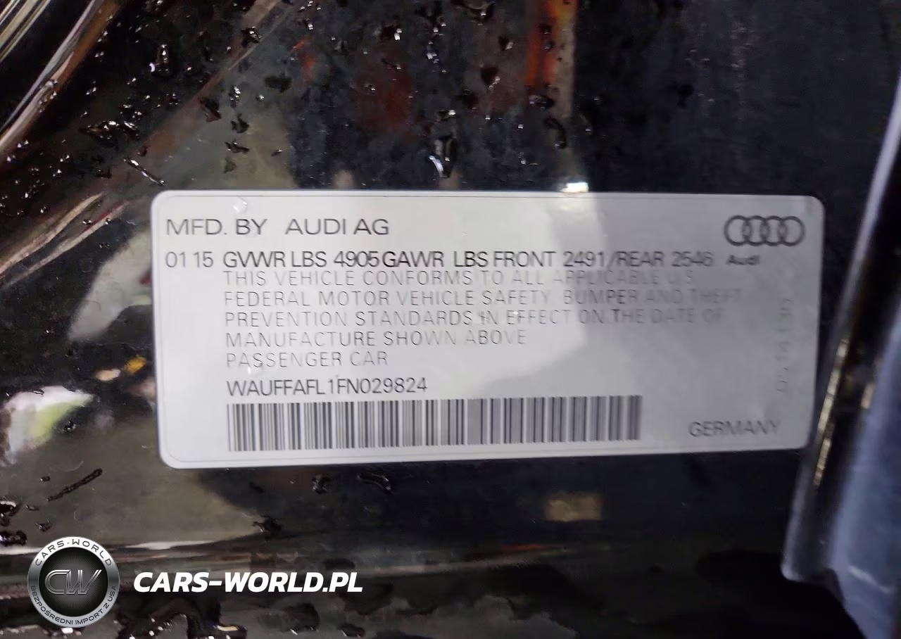 2015 Audi A4 Premium Plus VIN:WAUFFAFL1FN029824 - 12